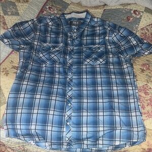 BKE Blue Casual Button Down Shirt